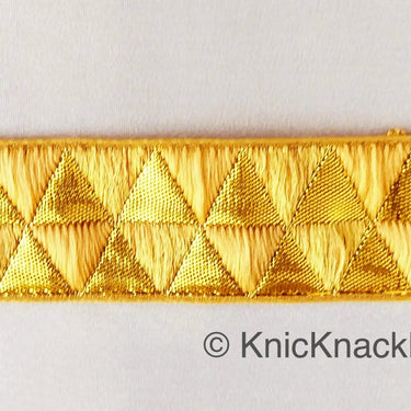 Beige and Gold Jacquard Weaving Trim, Trim By 2 Yards, Craft Decorative Ribbon
